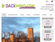 Tablet Screenshot of immobilierbourgogne.com